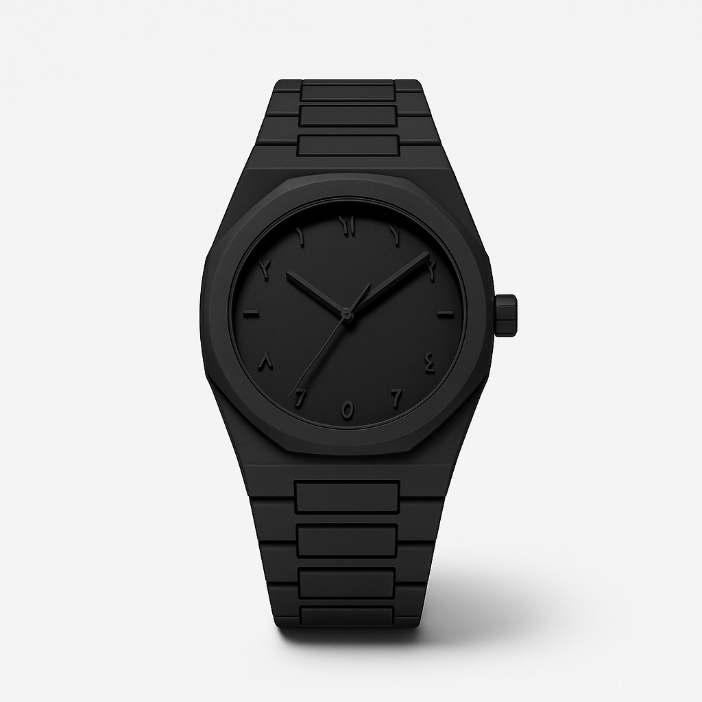 Black Arabic Aura Watch