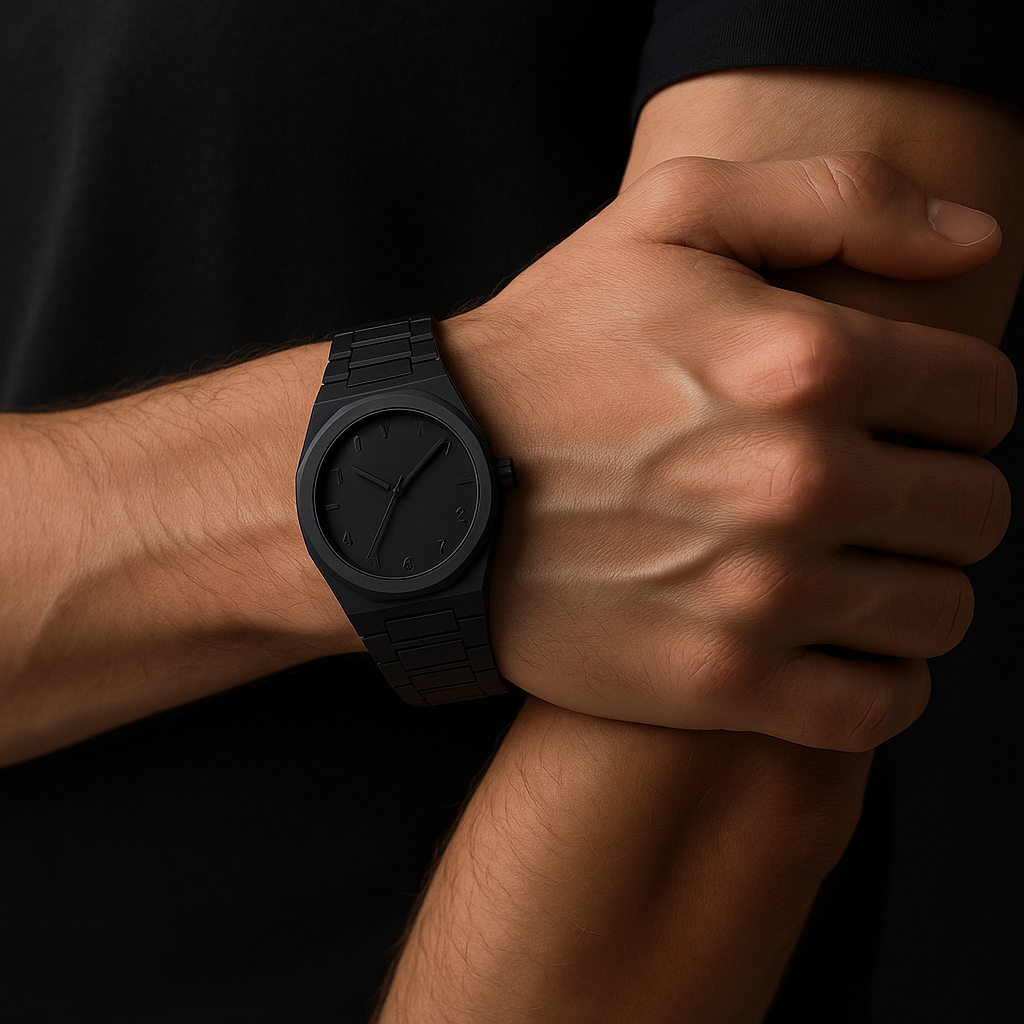 Black Arabic Aura Watch