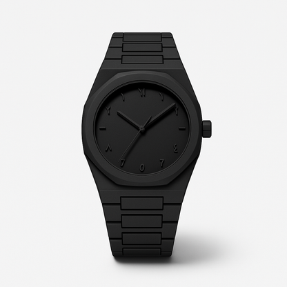 Black Arabic Aura Watch